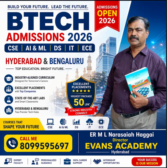 Best BTech Coaching Institute in Hyderabad – Evans Academy